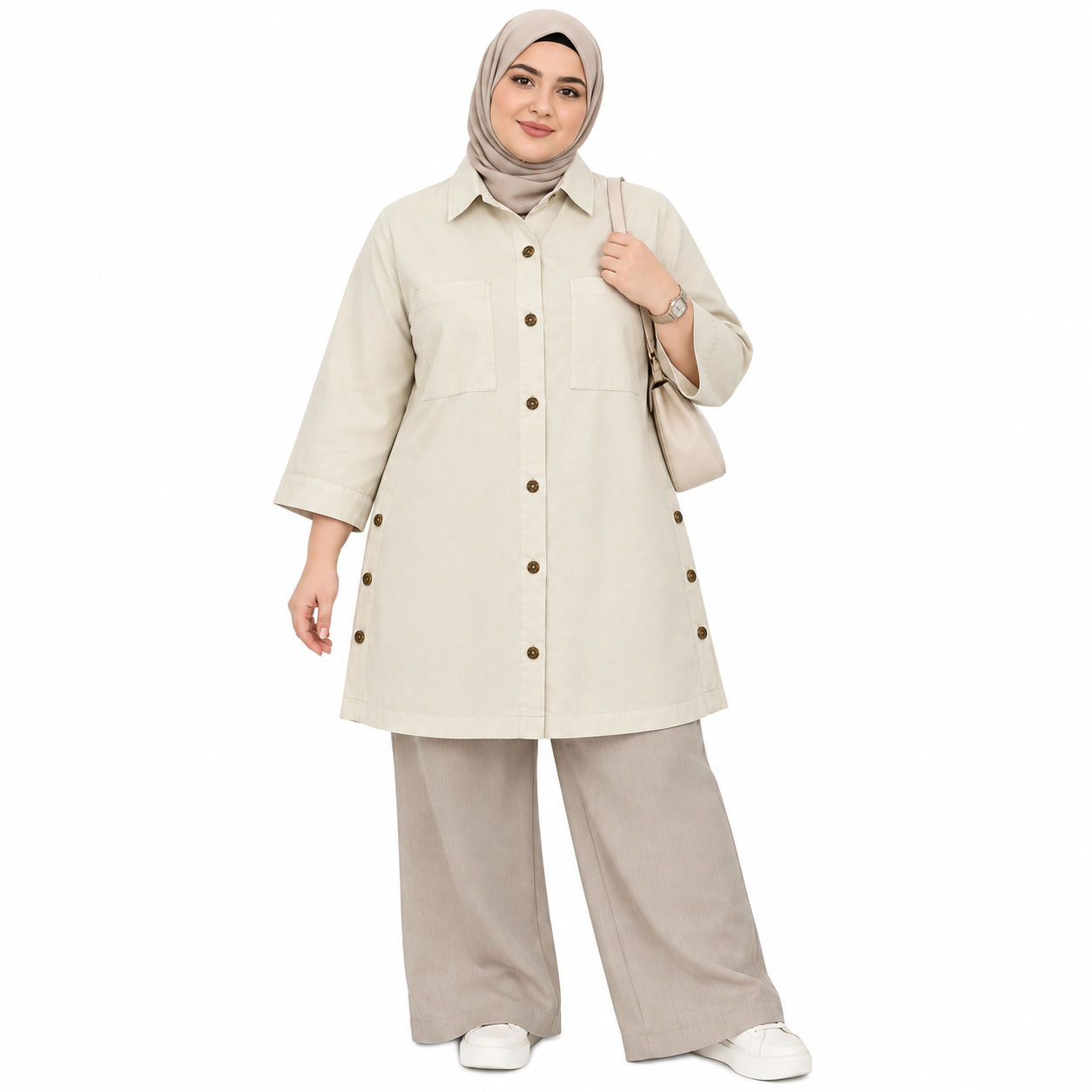 مانتو زنانه سایز بزرگ مدل 02